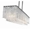 Z-Lite Glacier Linear Chandelier, 7-Light, 11.75 In.W x 53.5 In.L x 11.5 In.H, Matte Black/Clear 1943-53L-MB - alternate 7